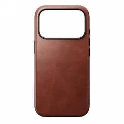NOMAD Modern Leather Case - skórzane etui do iPhone 17 Pro kompatybilne z MagSafe  skóra Horween (olde dublin)