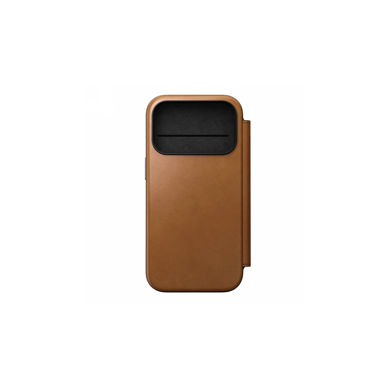 NOMAD pokrowiec case etui z klapką iPhone 17 Pro MagSafe skóra naturalna (english tan-c)