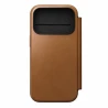 NOMAD Modern Leather Folio - skórzane etui do iPhone 17 Pro kompatybilne z MagSafe (english tan-c)
