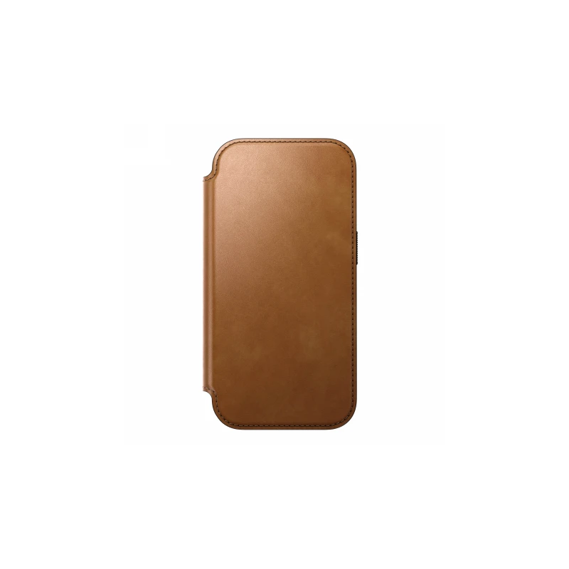 NOMAD pokrowiec case etui z klapką iPhone 17 Pro MagSafe skóra naturalna (english tan-c)