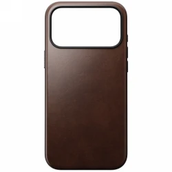 NOMAD Modern Leather Case - skórzane etui do iPhone 17 Pro Max kompatybilne z MagSafe  skóra Horween (rustic brown)