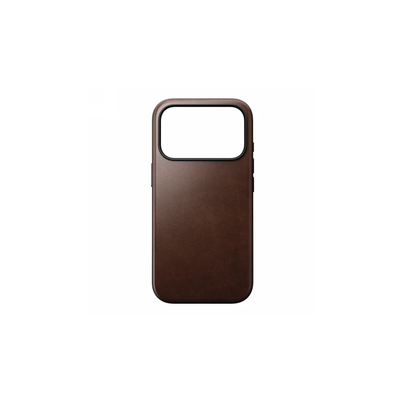 NOMAD plecki case etui iPhone 17 Pro MagSafe naturalna skóra Horween (rustic brown)