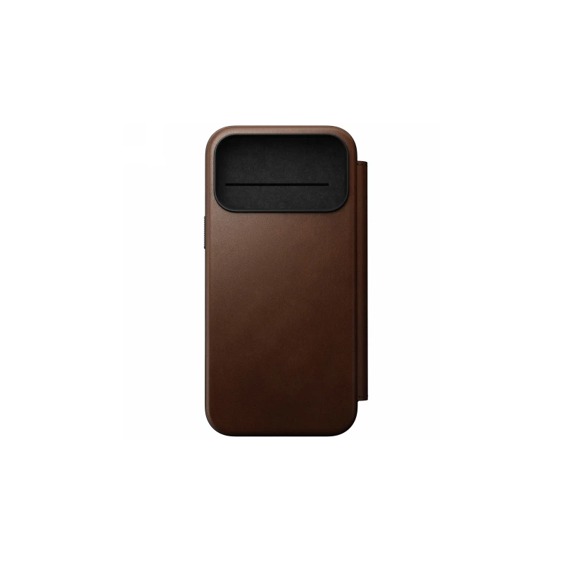NOMAD pokrowiec case etui z klapką iPhone 17 ProMax MagSafe skóra naturalna (brown)