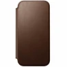 NOMAD Modern Leather Folio - skórzane etui do iPhone 17 Pro Max kompatybilne z MagSafe (brown)