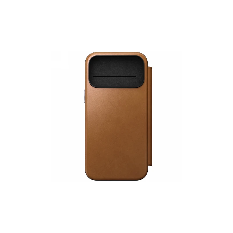 NOMAD pokrowiec case etui z klapką iPhone 17 ProMax MagSafe skóra naturalna (english tan-c)