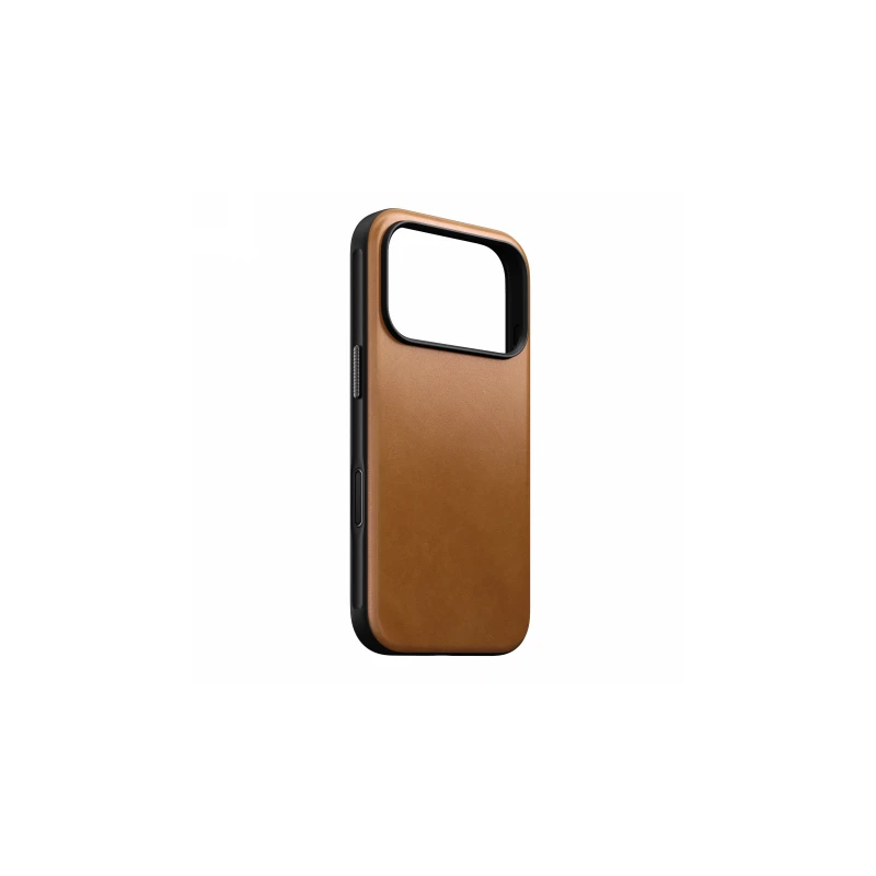 NOMAD Modern Leather Case - skórzane etui do iPhone 17 Pro kompatybilne z MagSafe (english tan-c)
