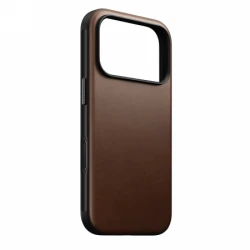 NOMAD Modern Leather Case - skórzane etui do iPhone 17 Pro kompatybilne z MagSafe (brown)
