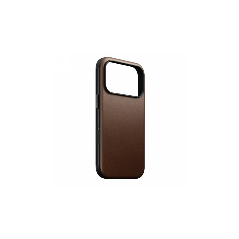 NOMAD Modern Leather Case - skórzane etui do iPhone 17 Pro kompatybilne z MagSafe (brown)
