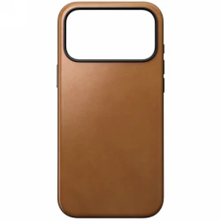 NOMAD Modern Leather Case - skórzane etui do iPhone 17 Pro Max kompatybilne z MagSafe (english tan-c)