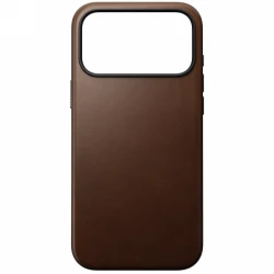 NOMAD Modern Leather Case - skórzane etui do iPhone 17 Pro Max kompatybilne z MagSafe (brown)