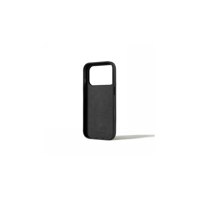 Mujjo Wallet Leather Case - etui skórzane do iPhone 17 Pro kompatybilne z MagSafe (black)