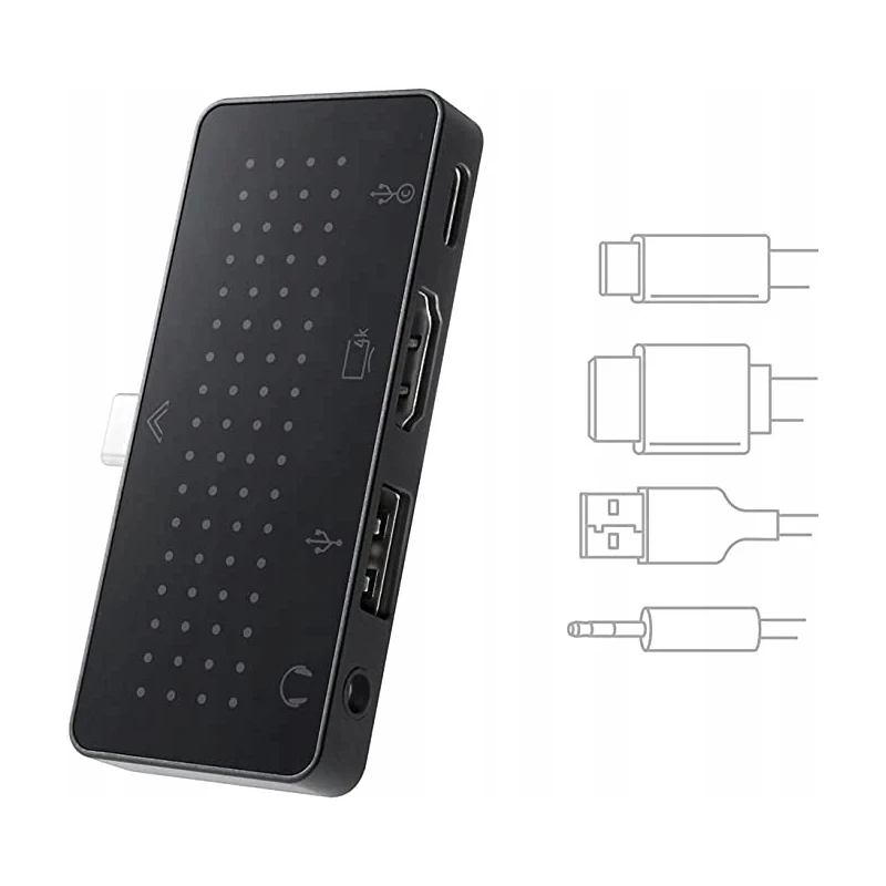 Twelve South StayGo Mini - kompaktowy hub USB-C (USB-C, HDMI, USB-A/BC 1.2, słuchawki/audio)