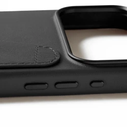 Mujjo Wallet Leather Case - etui skórzane do iPhone 17 Pro Max kompatybilne z MagSafe (black)