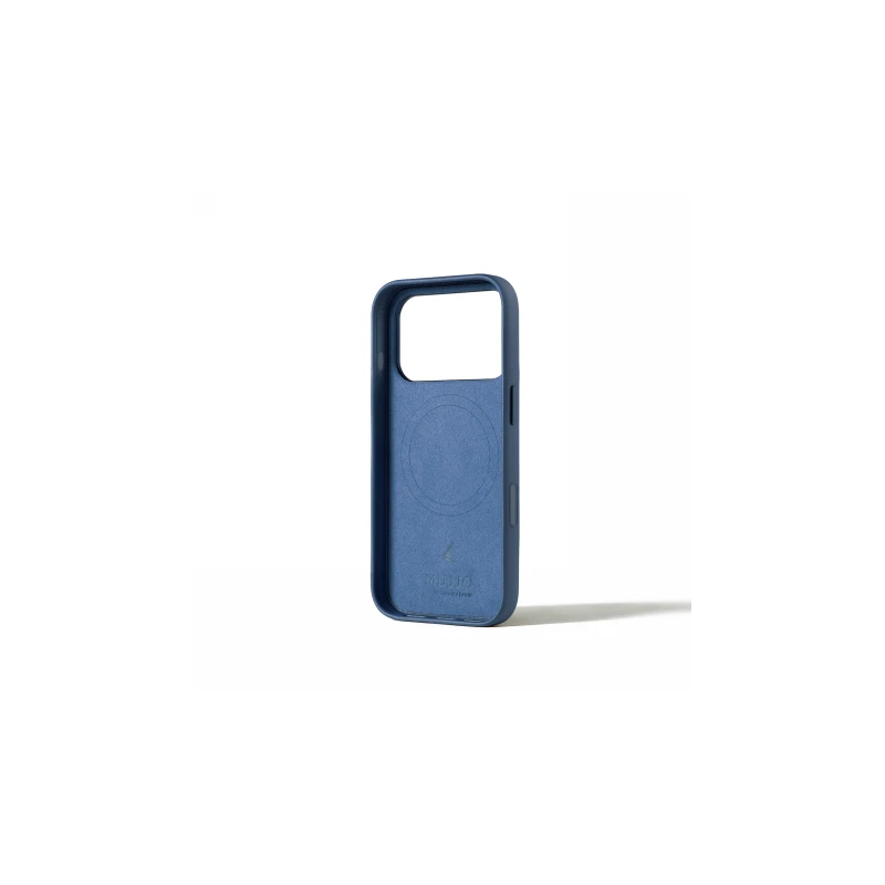 Mujjo Leather Case - etui skórzane do iPhone 17 Pro kompatybilne z MagSafe (monaco blue)