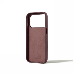 Mujjo Leather Case - etui skórzane do iPhone 17 Pro kompatybilne z MagSafe (bronze red)