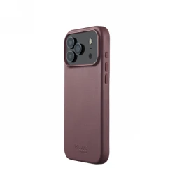 Mujjo Leather Case - etui skórzane do iPhone 17 Pro Max kompatybilne z MagSafe (bronze red)