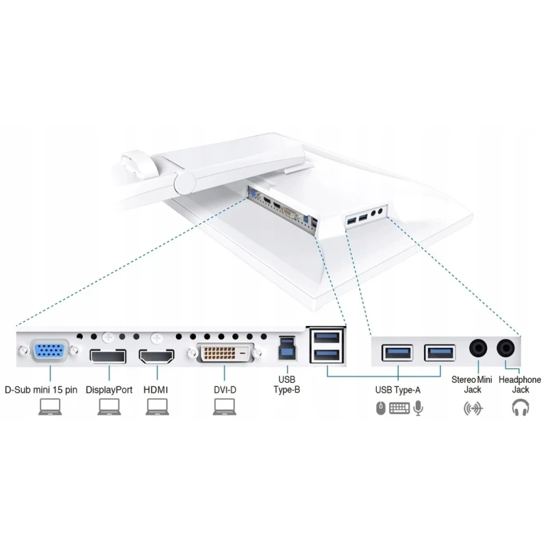 Monitor EIZO EV2410R-WT 24,1" 1920 x 1200 FullHD 16:10 USB HDMI DP sRGB (biały)