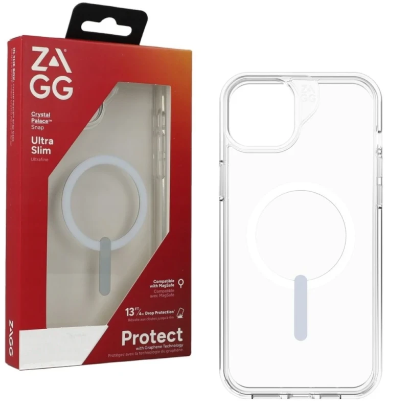 ZAGG Crystal Palace Snap obudowa ochronna iPhone 14/15 Plus z MagSafe clear