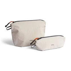 Bellroy Lite Pouch Duo - zestaw dwóch organizerów podróżnych (18 cm x 27 cm x 1,5 cm oraz 8 cm x 23 cm x 6 cm) (ash)