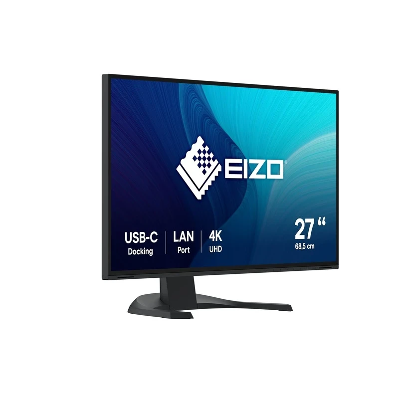 EIZO FlexScan EV2740X-BK - monitor LCD IPS 27", 4K UHD 3840 x 2160 (16:9), złącza USB-C (czarny)