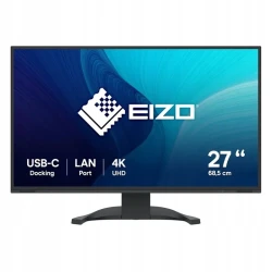 EIZO FlexScan EV2740X-BK - monitor LCD IPS 27", 4K UHD 3840 x 2160 (16:9), złącza USB-C (czarny)