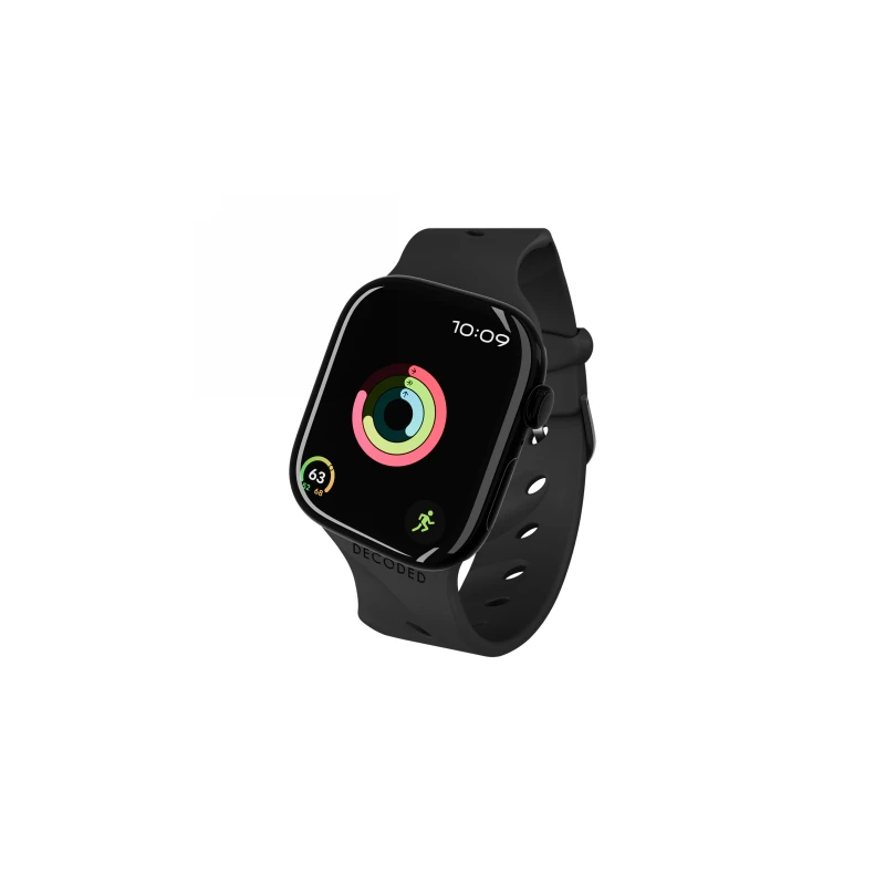 Decoded Silicone Ares Splice Band - silikonowy pasek do Apple Watch 40/42 mm (black)