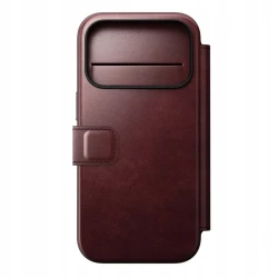 NOMAD pokrowiec case etui z klapką iPhone 17 Pro MagSafe skóra Horween (burgundy)