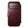 NOMAD pokrowiec case etui z klapką iPhone 17 Pro MagSafe skóra Horween (burgundy)