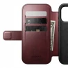 NOMAD pokrowiec case etui z klapką iPhone 17 Pro MagSafe skóra Horween (burgundy)