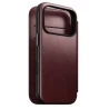 NOMAD pokrowiec case etui z klapką iPhone 17 Pro MagSafe skóra Horween (burgundy)