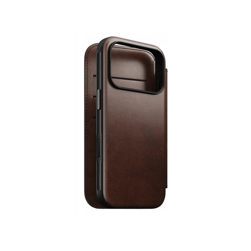 NOMAD pokrowiec case etui z klapką iPhone 17 Pro MagSafe skóra Horween (olde dublin)