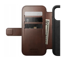 NOMAD pokrowiec case etui z klapką iPhone 17 Pro MagSafe skóra Horween (olde dublin)
