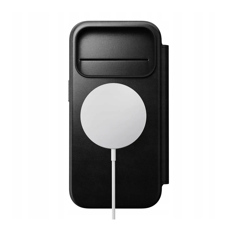 NOMAD pokrowiec case etui z klapką iPhone 17 Pro MagSafe skóra Horween (black)