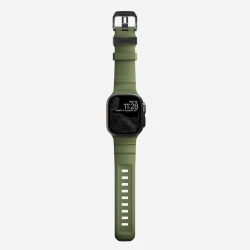 NOMAD sportowy pasek Apple Watch KFM i tytan 10/9/8/7/SE/6/5/4 49/46/45/44 (forest, black hardware)