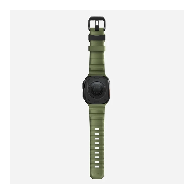 NOMAD sportowy pasek Apple Watch KFM i tytan 10/9/8/7/SE/6/5/4 49/46/45/44 (forest, black hardware)