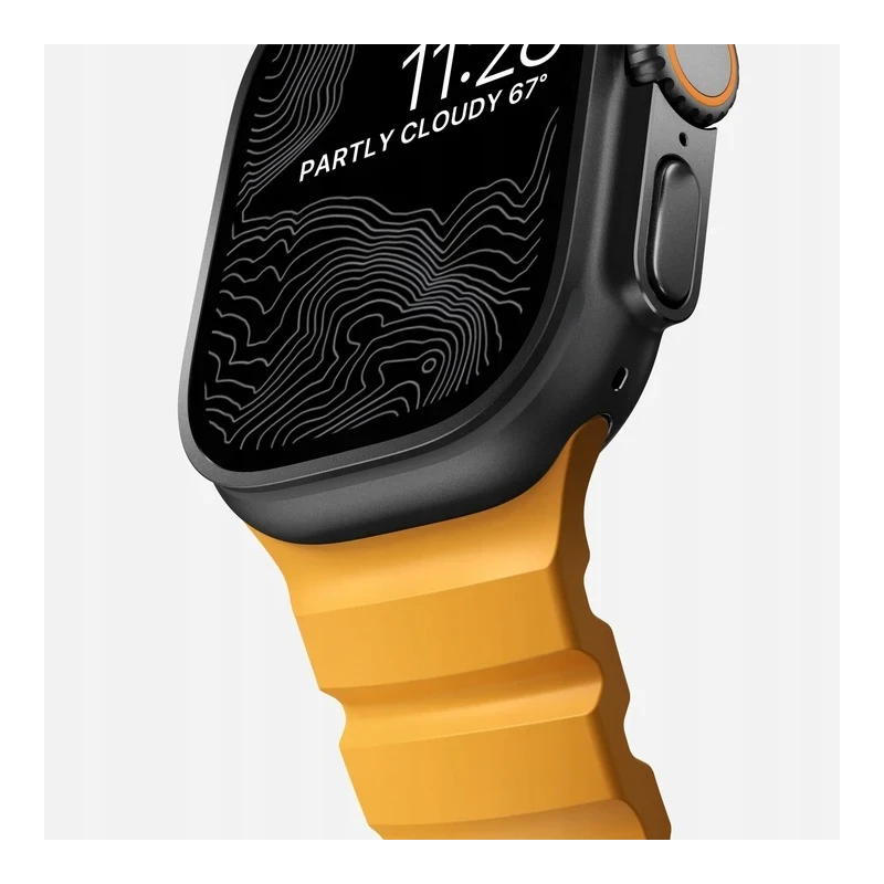 NOMAD sportowy pasek Apple Watch KFM i tytan 10/9/8/7/SE/6/5/4 49/46/45/44 (sol, black hardware)