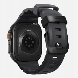 NOMAD sportowy pasek Apple Watch KFM i tytan 10/9/8/7/SE/6/5/4 49/46/45/44 (storm, black hardware)