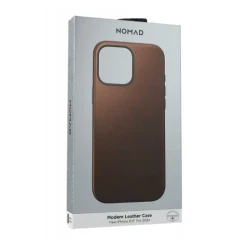 NOMAD Modern Leather Case skórzane etui ochronne MagSafe iPhone 16 Pro Max (rustic brown)