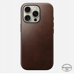 NOMAD Modern Leather Case skórzane etui ochronne MagSafe iPhone 16 Pro Max (rustic brown)