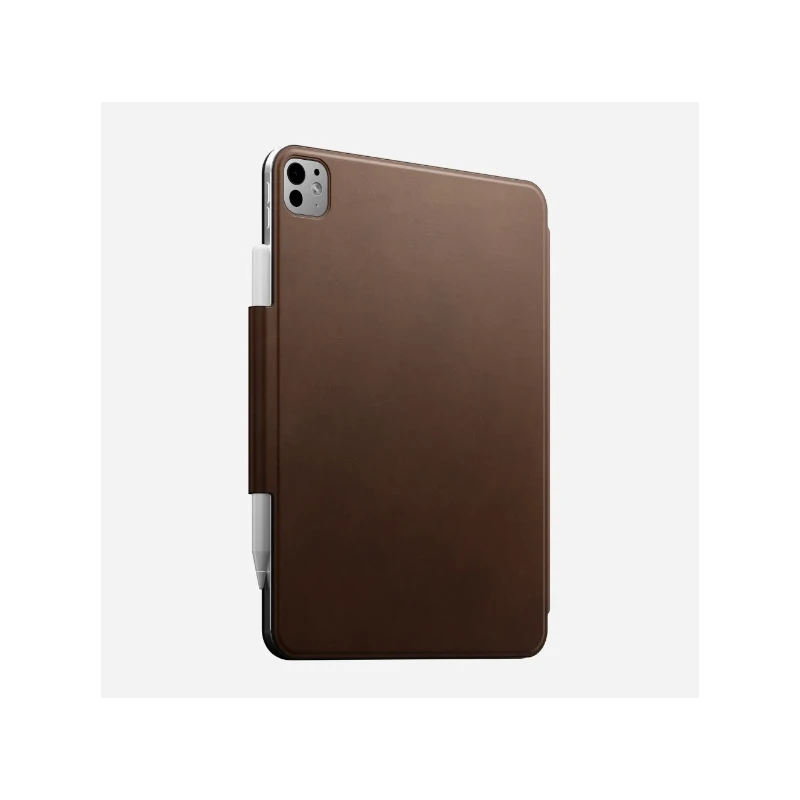 NOMAD skórzana obudowa ochronna iPad Pro 11 M4 2024 mocowaniem Apple Pencil (brown)