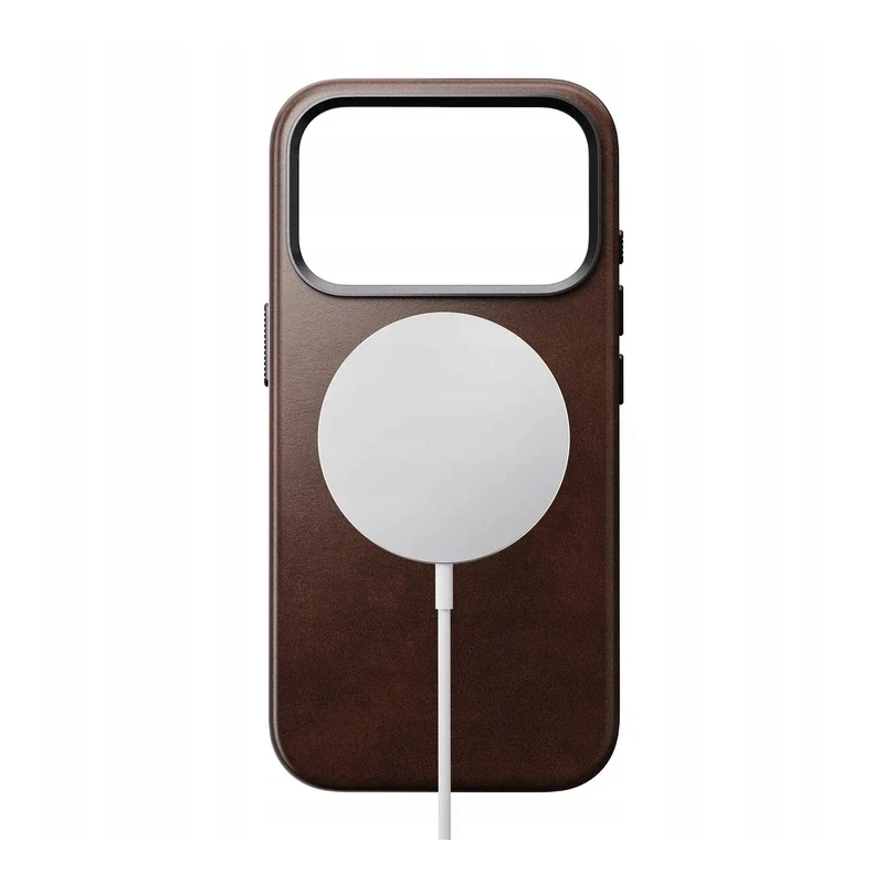 NOMAD pokrowiec case etui skórzane iPhone 17 Pro MagSafe skóra Horween (rustic brown)