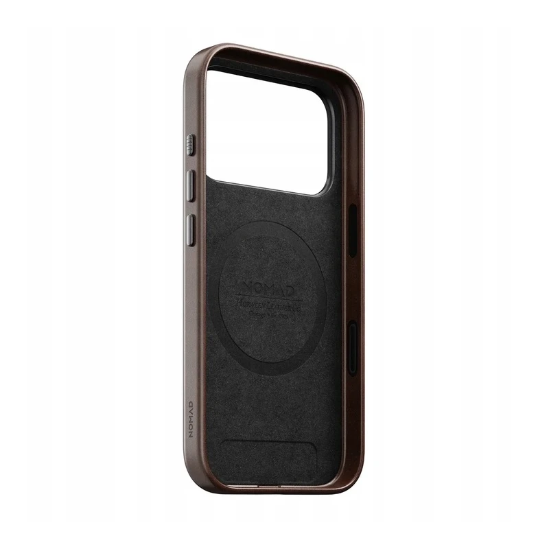 NOMAD pokrowiec case etui skórzane iPhone 17 Pro MagSafe skóra Horween (rustic brown)