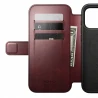 NOMAD pokrowiec case etui z klapką iPhone 17 Pro Max MagSafe skóra Horween (burgundy)