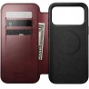 NOMAD pokrowiec case etui z klapką iPhone 17 Pro Max MagSafe skóra Horween (burgundy)