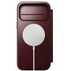 NOMAD pokrowiec case etui z klapką iPhone 17 Pro Max MagSafe skóra Horween (burgundy)