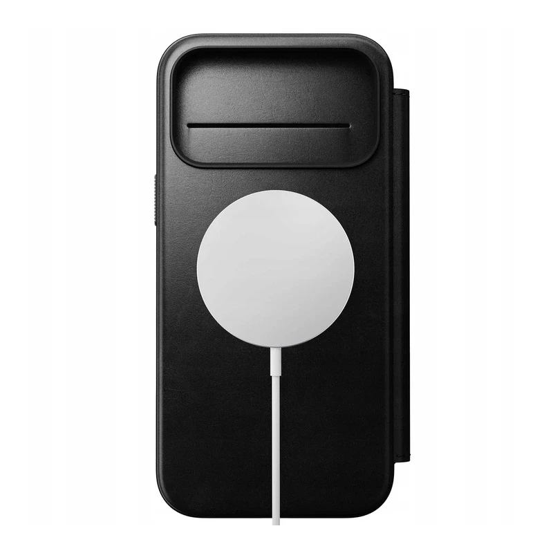 NOMAD pokrowiec case etui z klapką iPhone 17 Pro Max MagSafe skóra Horween (black)