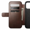 NOMAD pokrowiec case etui z klapką iPhone 17 Pro Max MagSafe skóra Horween (rustic brown)