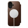 NOMAD pokrowiec case etui z klapką iPhone 17 MagSafe skóra naturalna (brown)