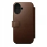 NOMAD pokrowiec case etui z klapką iPhone 17 MagSafe skóra naturalna (brown)