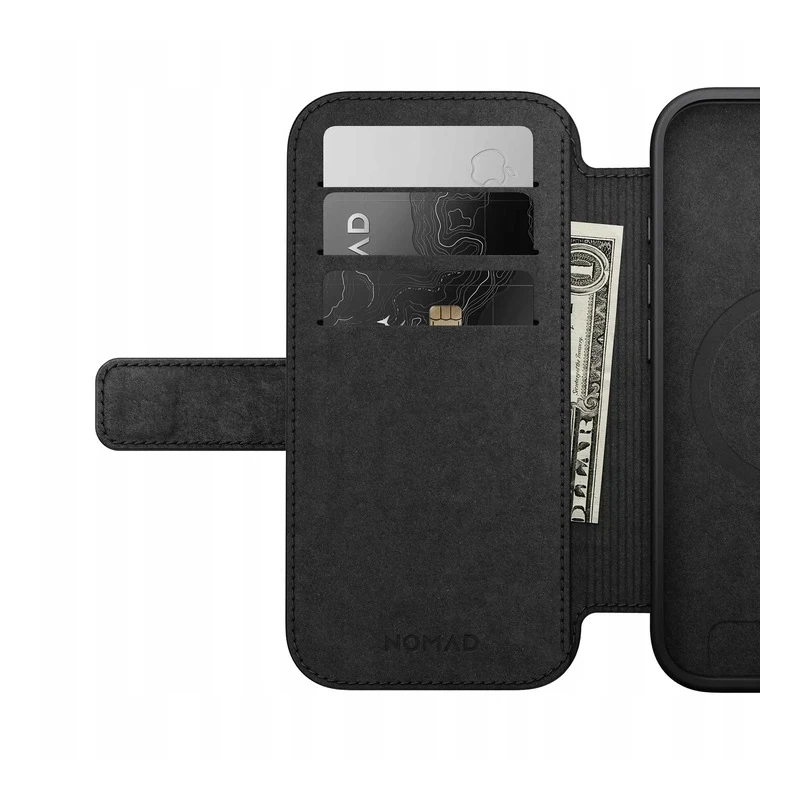 NOMAD Modern Leather Folio - skórzane etui do iPhone 17 kompatybilne z MagSafe (brown)